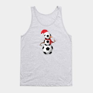 Football Snowman Christmas Tank Top